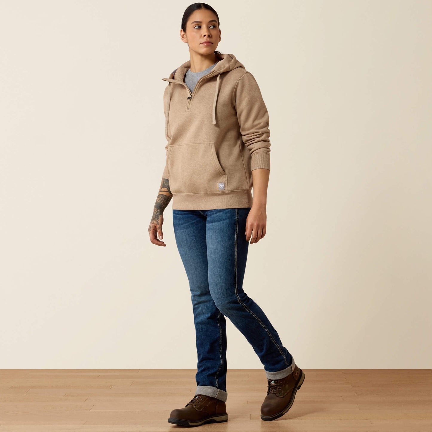 Rebar Skill Set 1/2 Zip Hoodie Ariat Women|Work