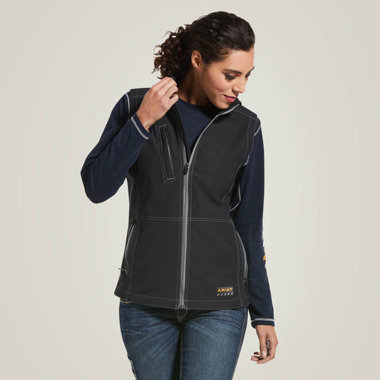 Rebar Stretch Canvas Softshell Vest Ariat Women|Work