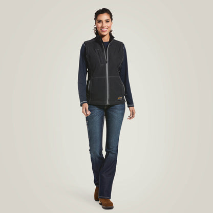 Rebar Stretch Canvas Softshell Vest Ariat Women|Work