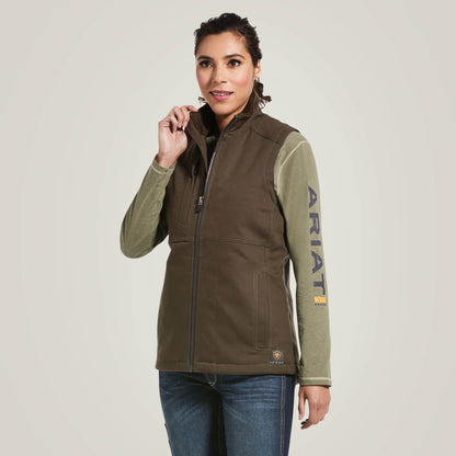Rebar DuraCanvas Insulated Vest Ariat Women|Work