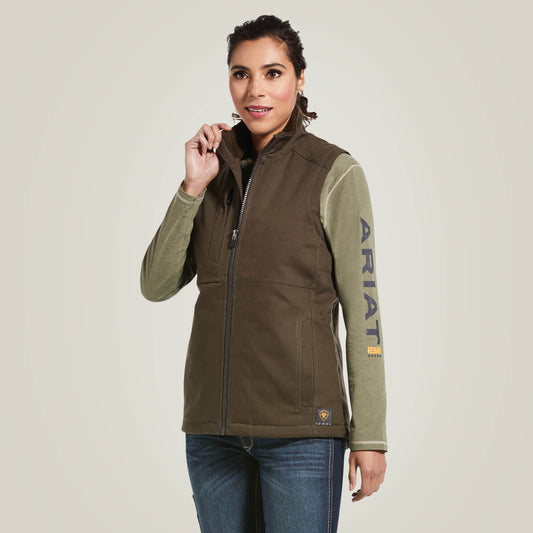 Rebar DuraCanvas Insulated Vest Ariat Women|Work