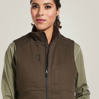 Rebar DuraCanvas Insulated Vest Ariat Women|Work