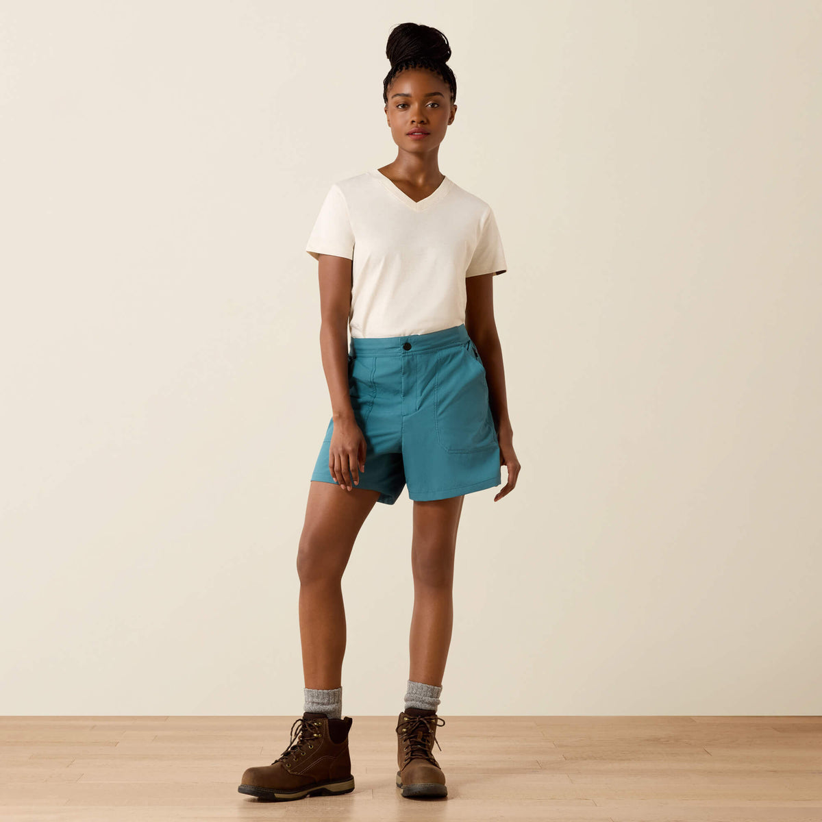 Rebar Perfect Rise Workflow Ultralight 5" Shorts Ariat Women|Work