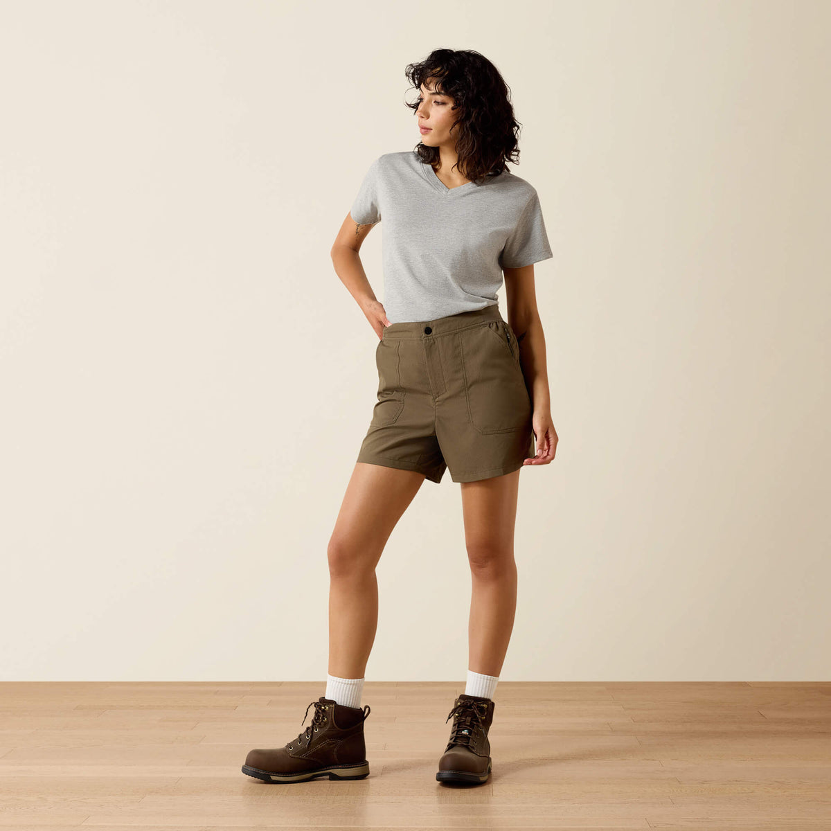 Rebar Perfect Rise Workflow Ultralight 5" Shorts Ariat Women|Work