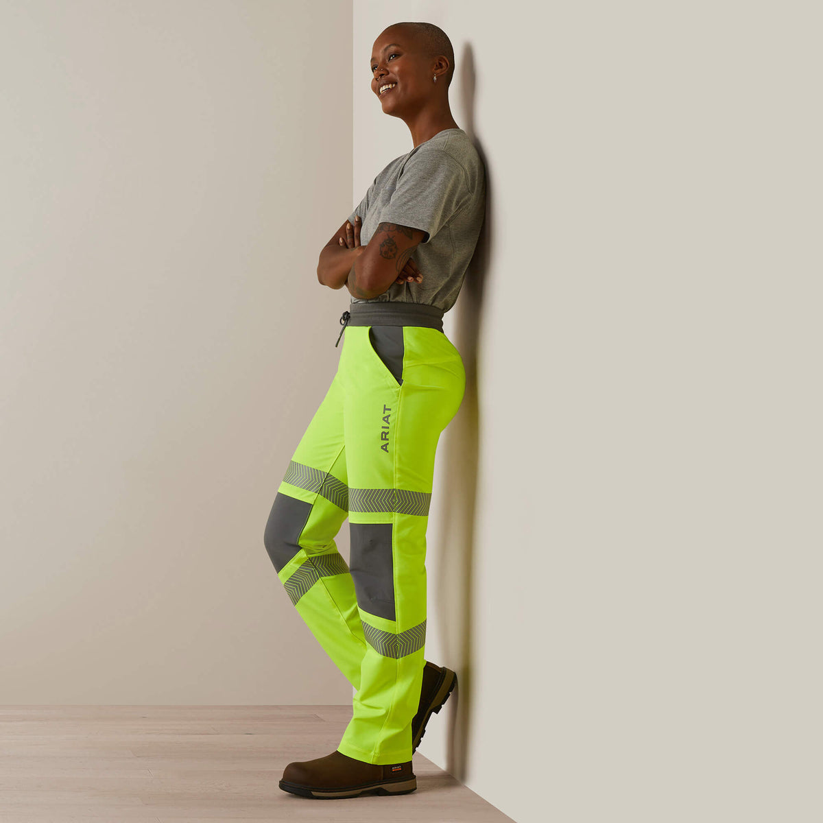 Rebar Perfect Rise Hi-Vis Pull-On DuraStretch Slim Leg Pants Ariat Women|Sale|Work