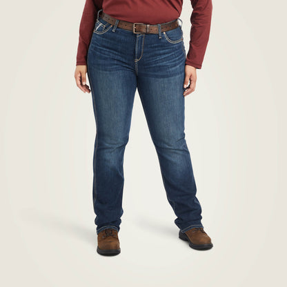 Rebar Perfect Rise Riveter DuraStretch Straight Leg Jeans Ariat Women|Work