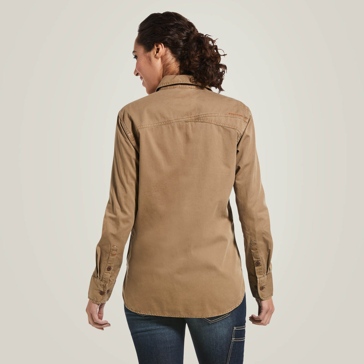 Rebar Washed Twill Work Shirt Ariat Women|Work