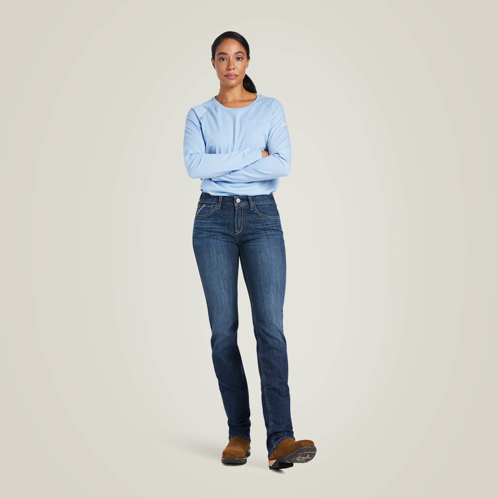 FR Perfect Rise DuraLight Avelynn DuraStretch Slim Leg Jeans Ariat Women|Work