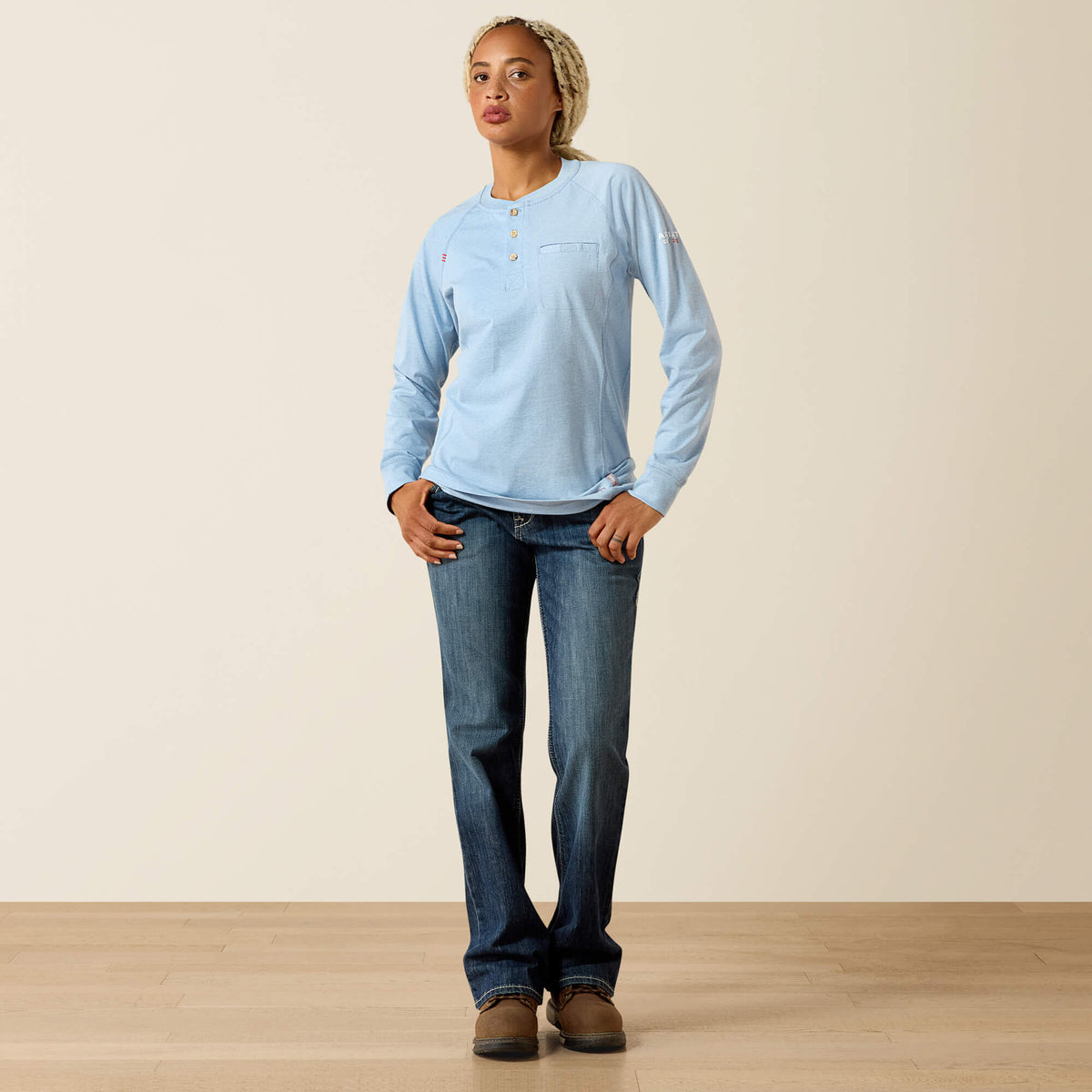 FR Air Henley Top Ariat Women|Work