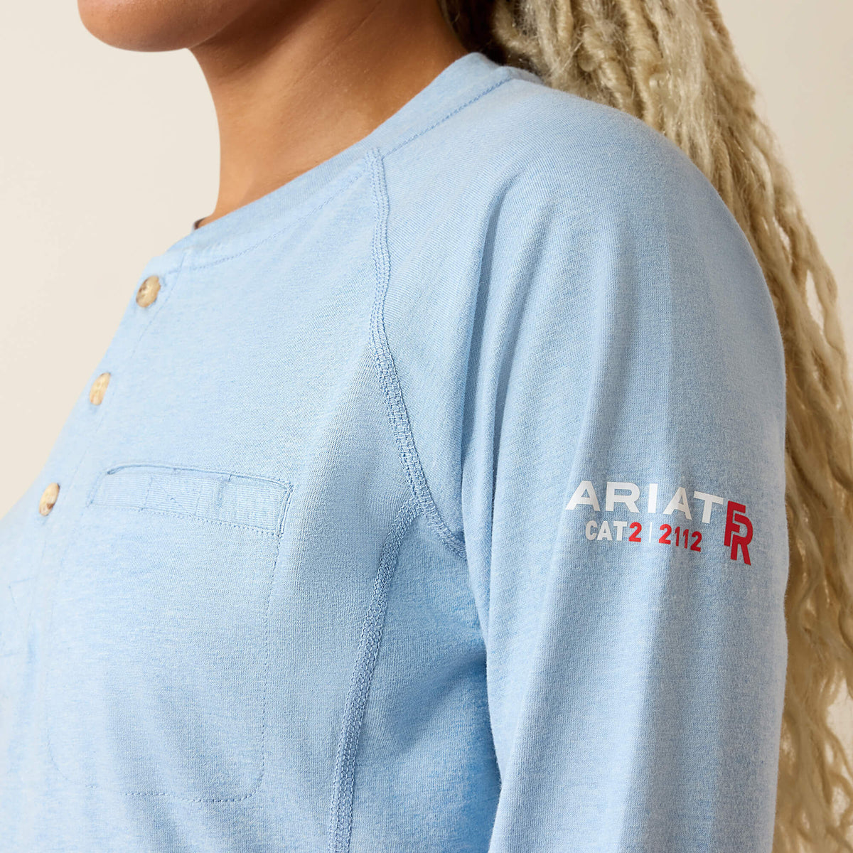 FR Air Henley Top Ariat Women|Work