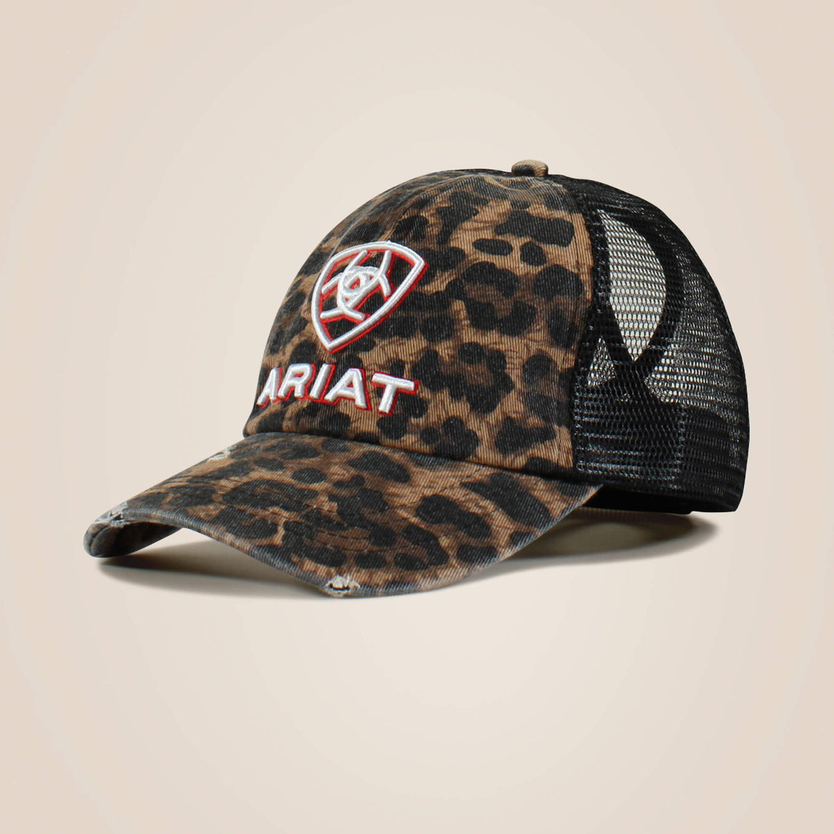 Embossed logo cheetah print cap Ariat Women|Accessories