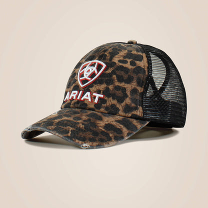 Embossed logo cheetah print cap Ariat Women|Accessories