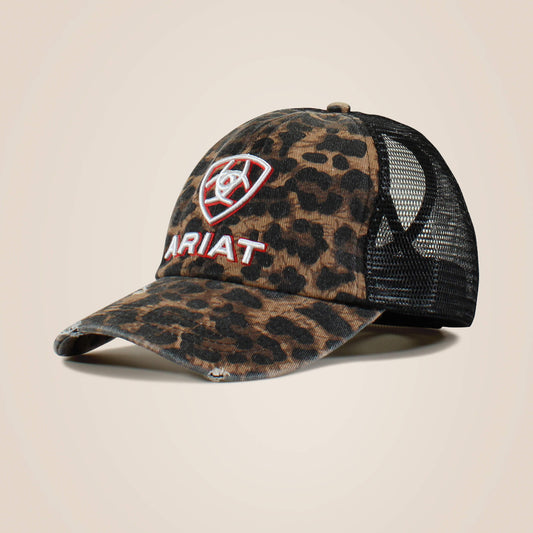Embossed logo cheetah print cap Ariat Women|Accessories