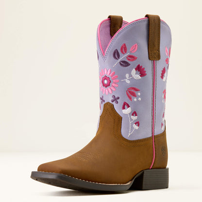 Wild Bloom Wide Square Toe Western Boot Ariat Kids
