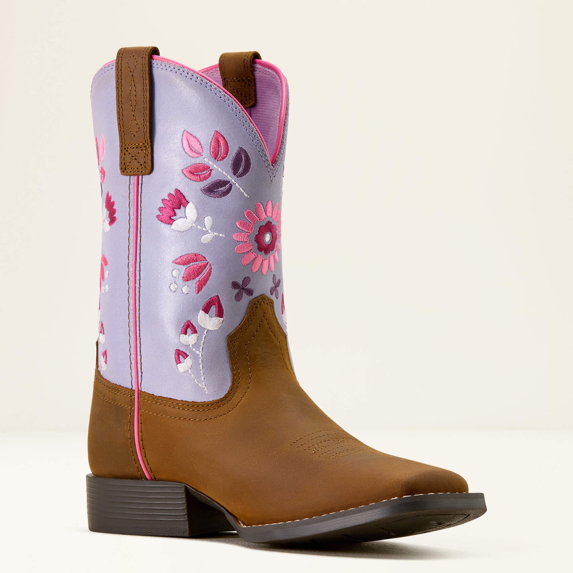 Wild Bloom Wide Square Toe Western Boot Ariat Kids