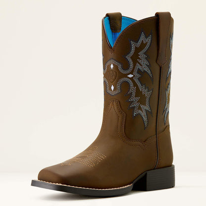 Tombstone Wide Square Toe Western Boot Ariat Kids