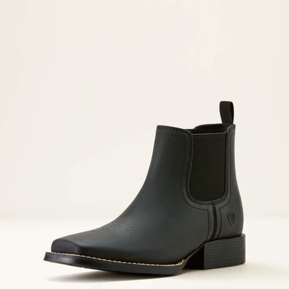 Booker Chelsea Wide Square Toe Western Boot Ariat Kids