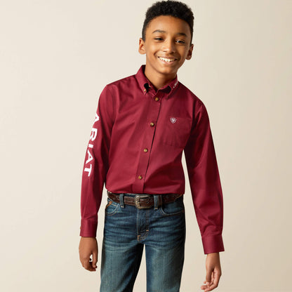 Team Logo Twill Classic Fit Shirt Ariat Kids