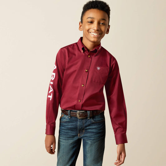 Team Logo Twill Classic Fit Shirt Ariat Kids
