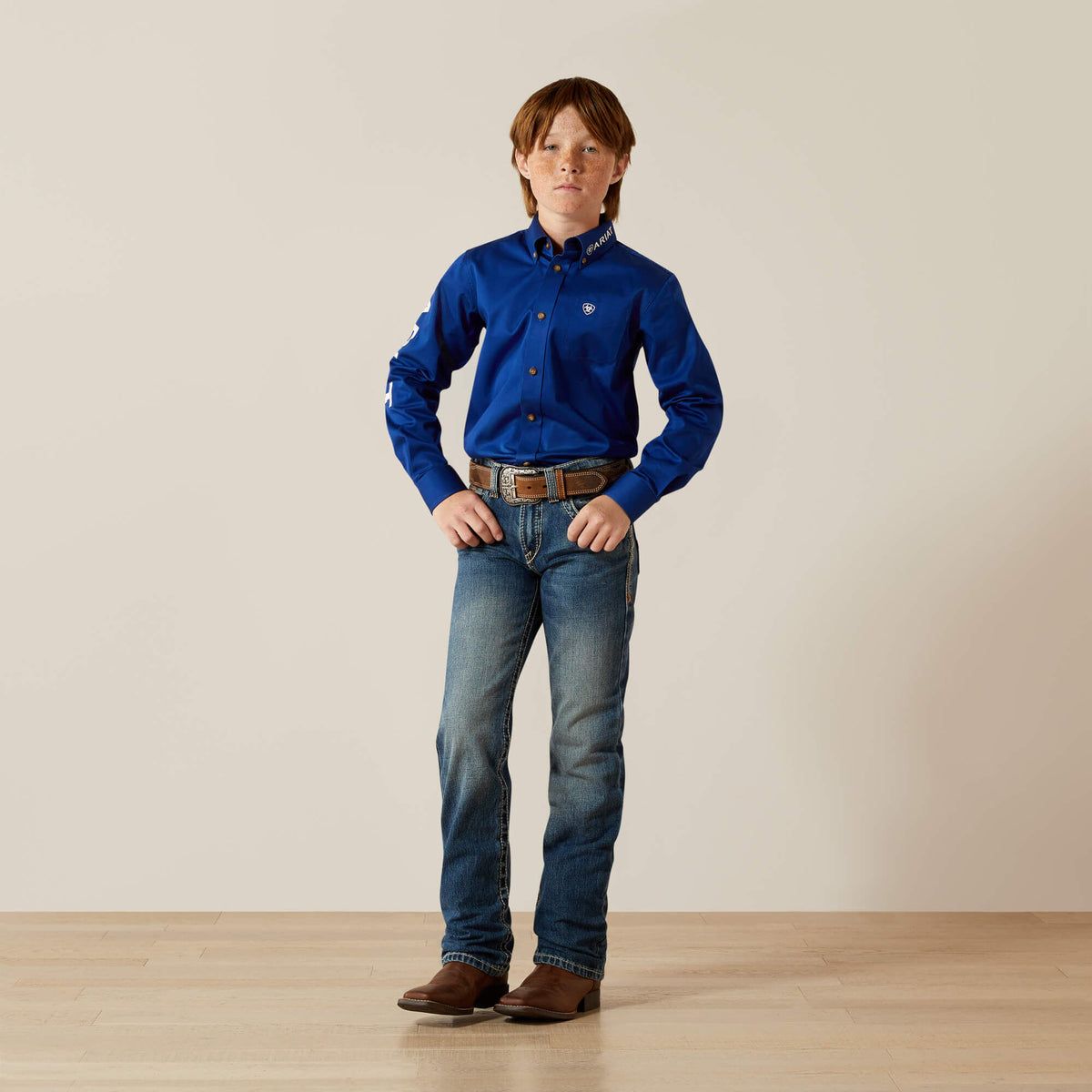 Team Logo Twill Classic Fit Shirt Ariat Kids