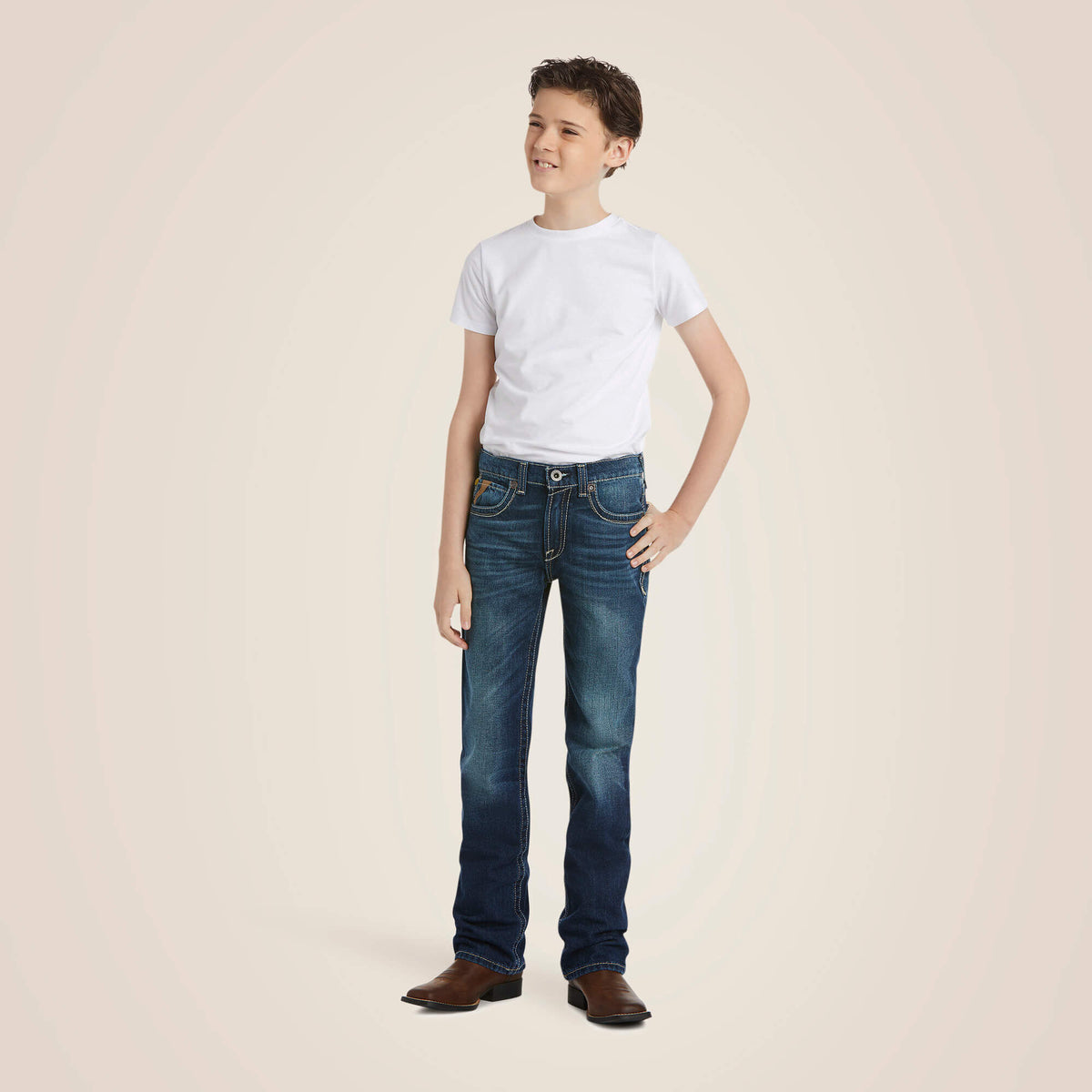 B5 Slim Boundary Stackable Straight Leg Jean Ariat Kids
