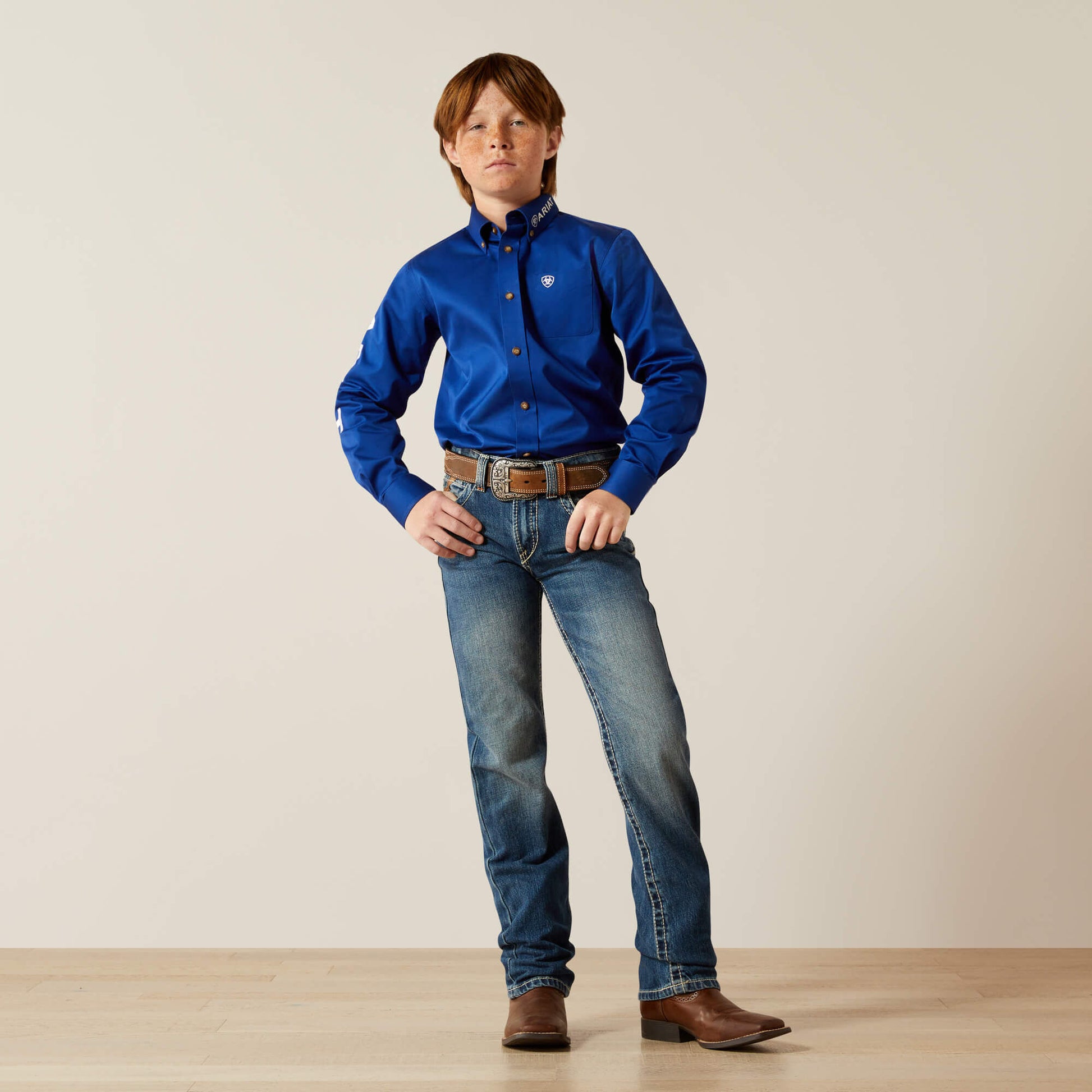 B5 Slim Charger Stackable Straight Leg Jean Ariat Kids