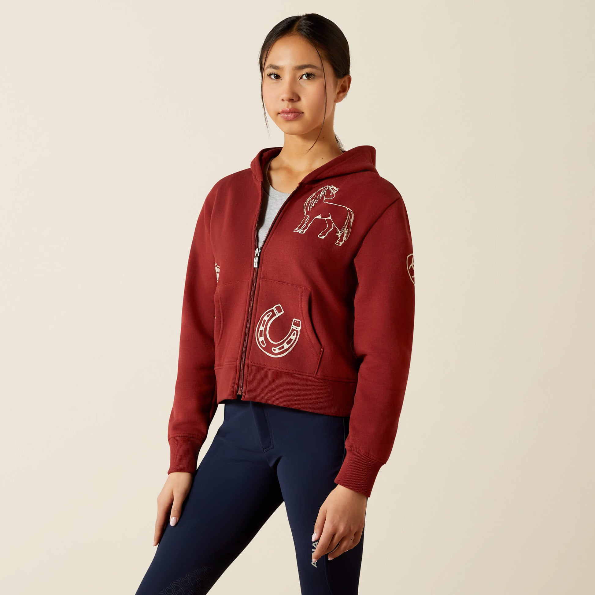 Spiffy Full Zip Sweatshirt Ariat Kids|Sale