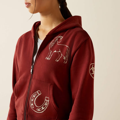 Spiffy Full Zip Sweatshirt Ariat Kids|Sale