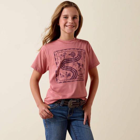 Ariat Farm Quilt T-Shirt Ariat Kids