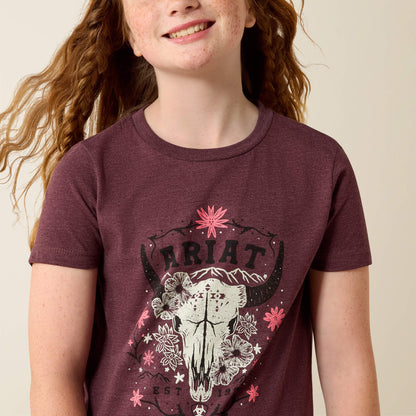 Ariat Skulls Florals T-Shirt Ariat Kids|Sale