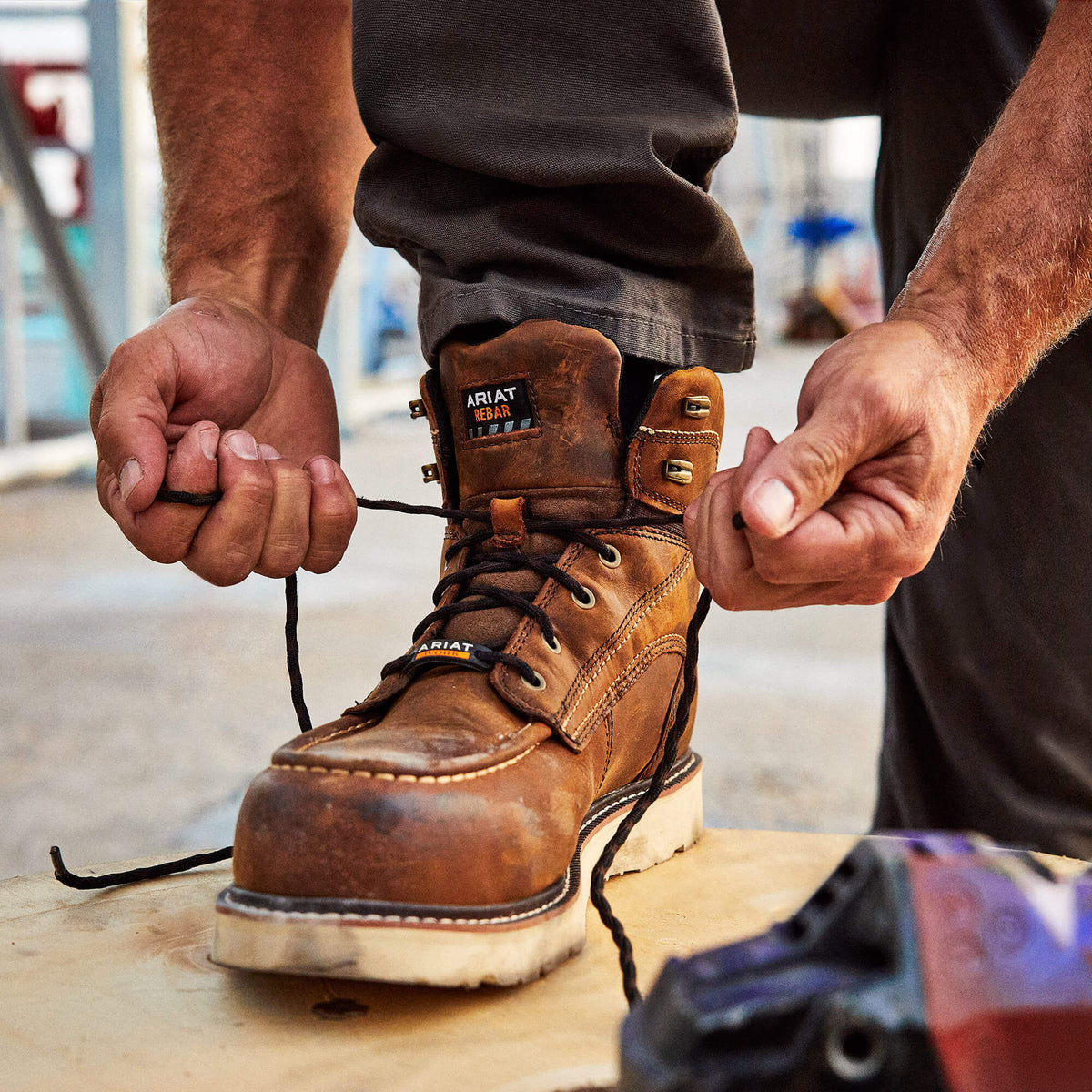 Rebar Wedge Moc Toe 6" Waterproof Composite Toe Work Boot Ariat Work|Men