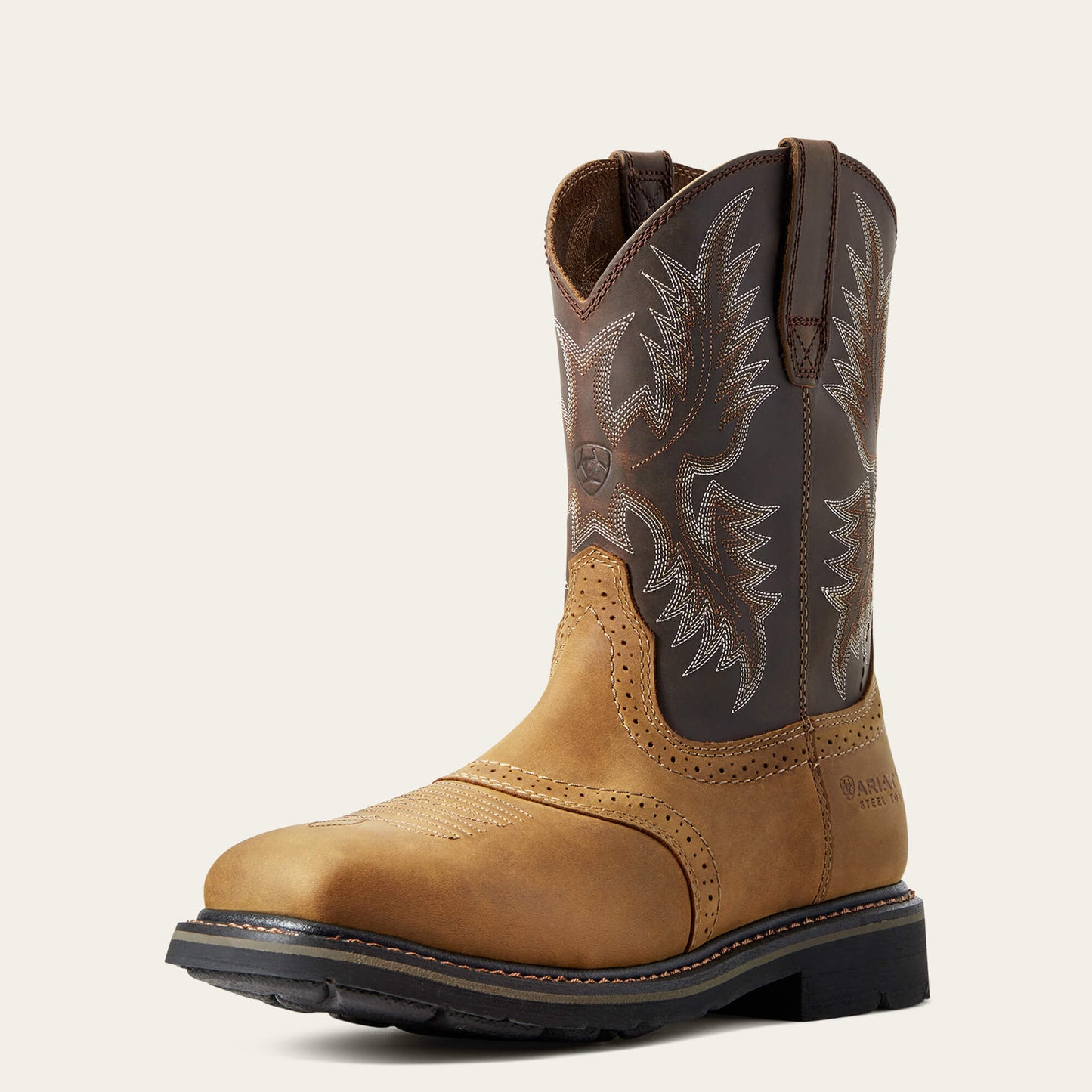 Sierra Wide Square Toe Steel Toe Work Boot Ariat Work|Men
