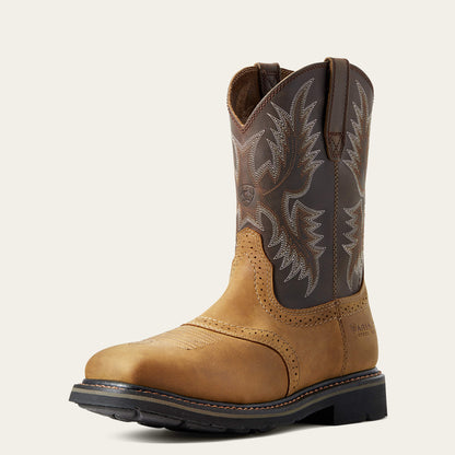 Sierra Wide Square Toe Steel Toe Work Boot Ariat Work|Men