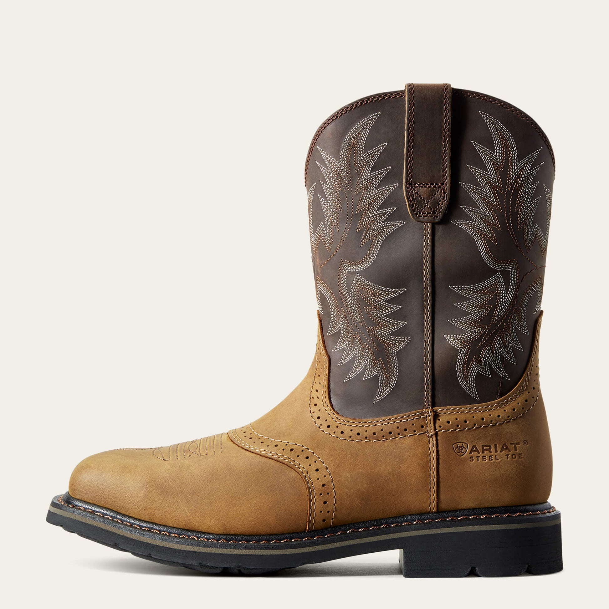 Sierra Wide Square Toe Steel Toe Work Boot Ariat Work|Men