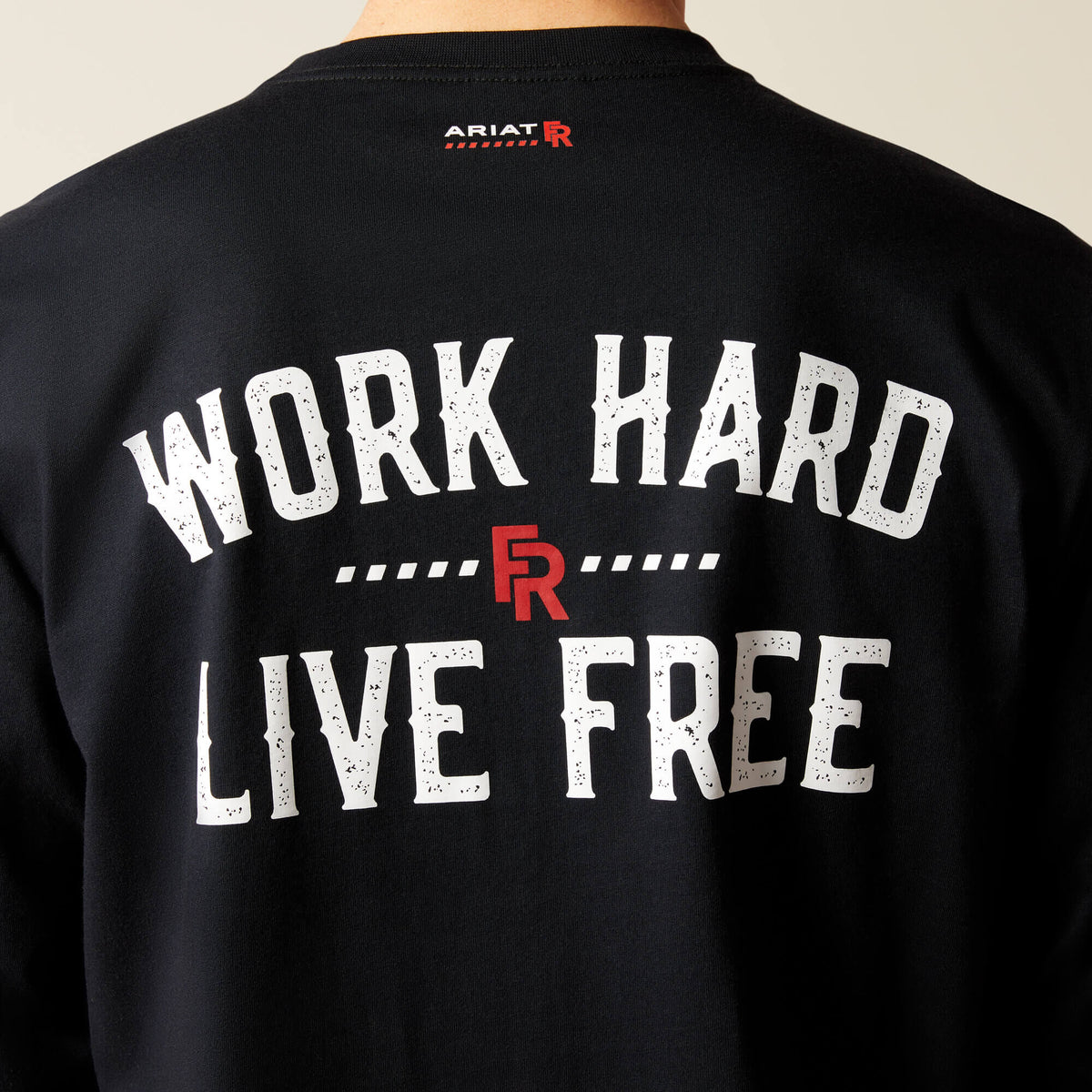 FR Work Hard Live Free T-Shirt Ariat Work|Men