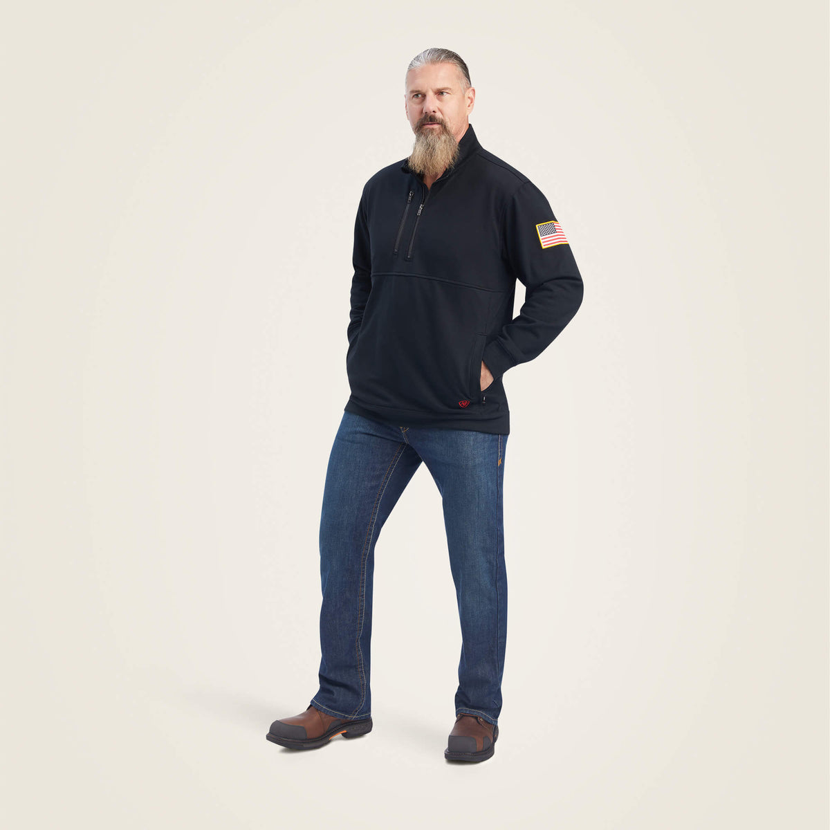 FR Durastrech Fleece 1/2 Zip Job Shirt Ariat Work
