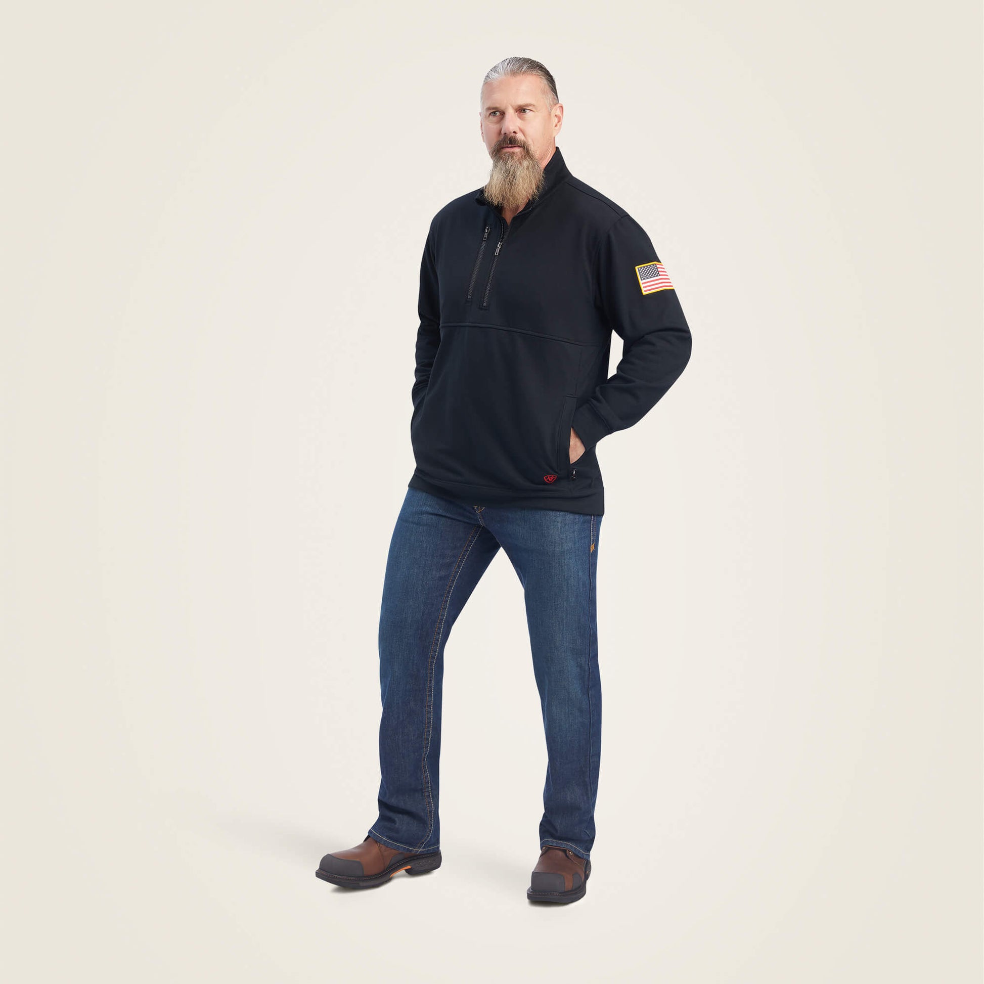 FR Durastrech Fleece 1/2 Zip Job Shirt Ariat Work