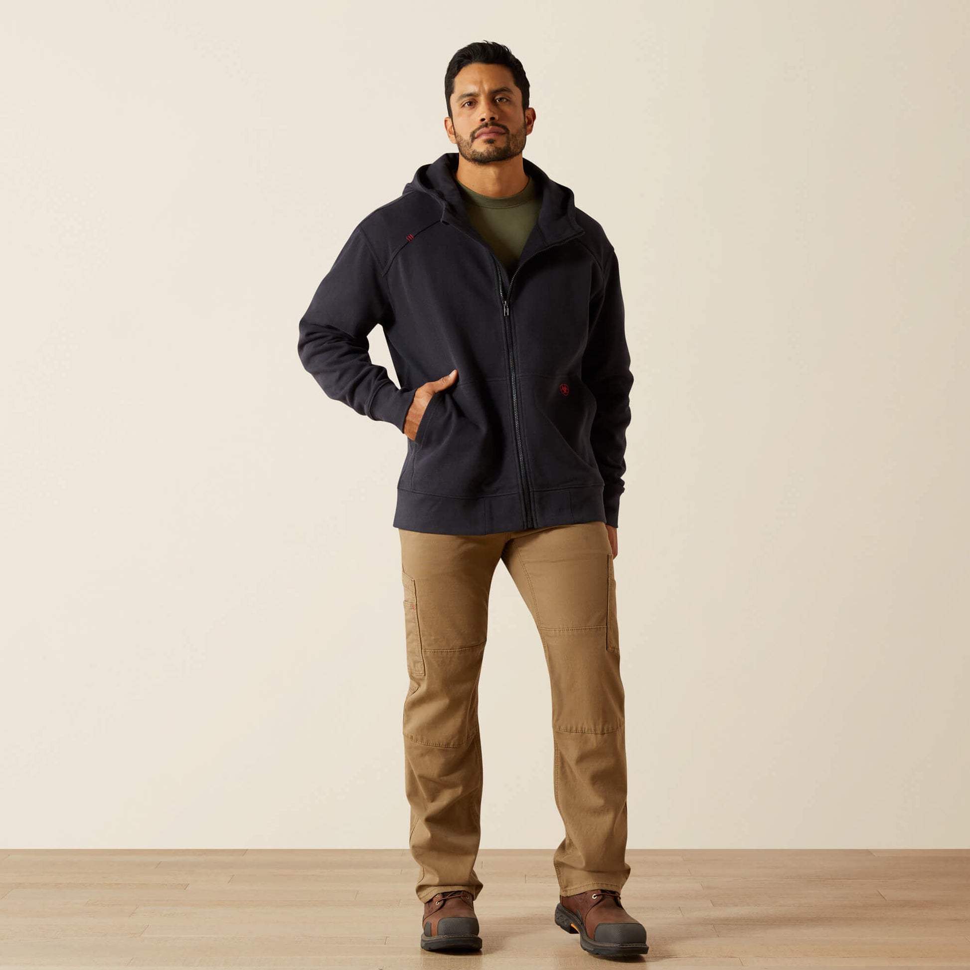 FR DuraStretch Heavyweight Fleece Full Zip Hoodie Ariat Work