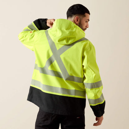 FR Hi-Vis Hooded Waterproof Jacket Ariat Work
