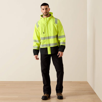 FR Hi-Vis Hooded Waterproof Jacket Ariat Work