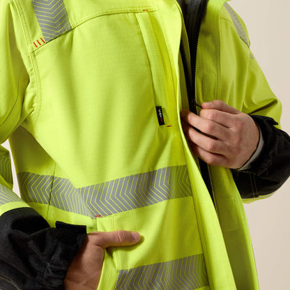 FR Hi-Vis Hooded Waterproof Jacket Ariat Work