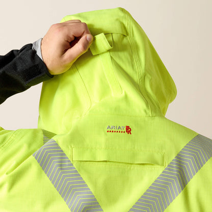 FR Hi-Vis Hooded Waterproof Jacket Ariat Work