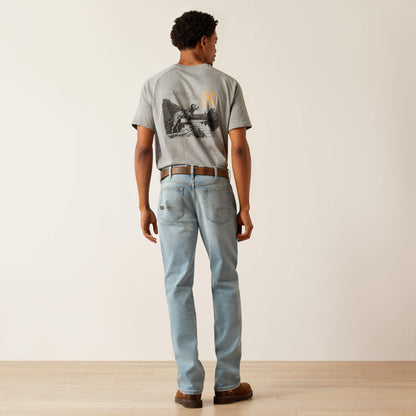 Rebar M4 Relaxed DuraStretch Basic Stackable Straight Leg Jean Ariat Work|Men