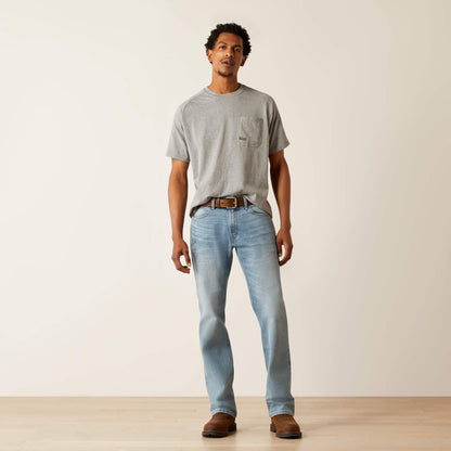 Rebar M4 Relaxed DuraStretch Basic Stackable Straight Leg Jean Ariat Work|Men