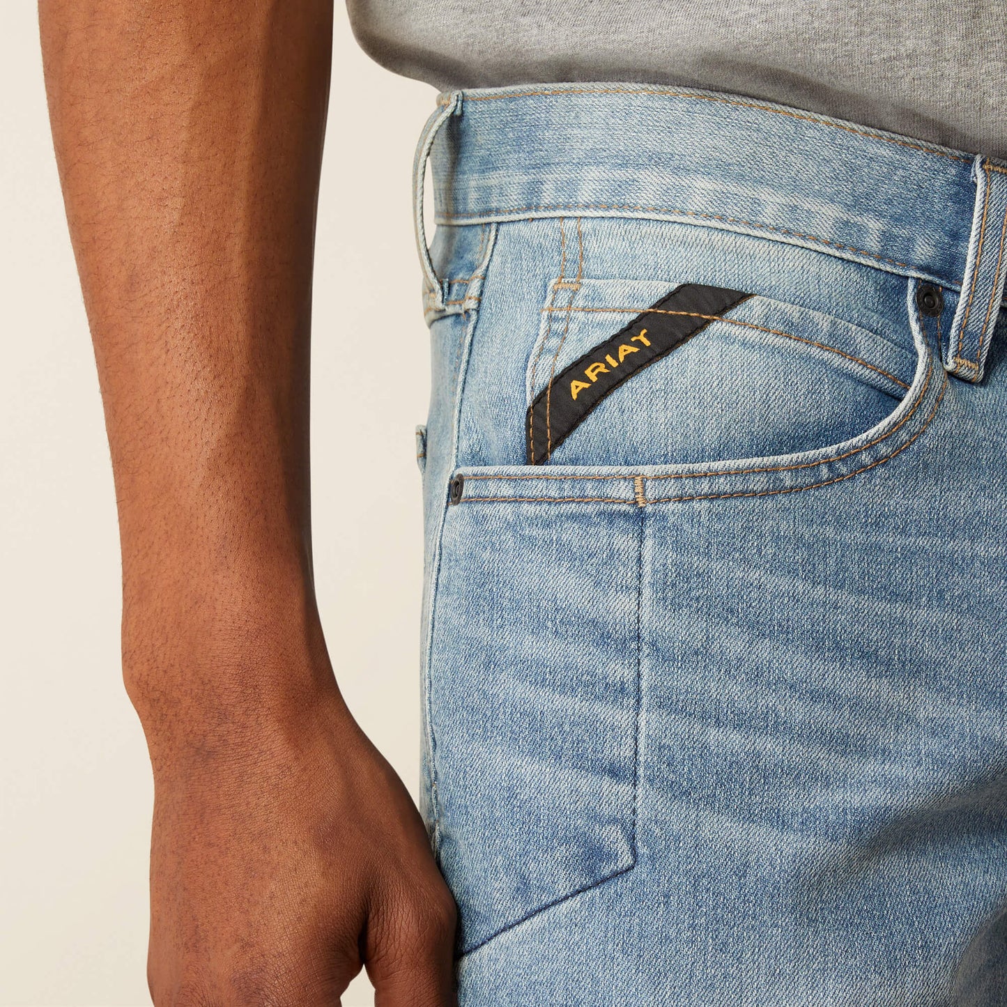 Rebar M4 Relaxed DuraStretch Basic Stackable Straight Leg Jean Ariat Work|Men