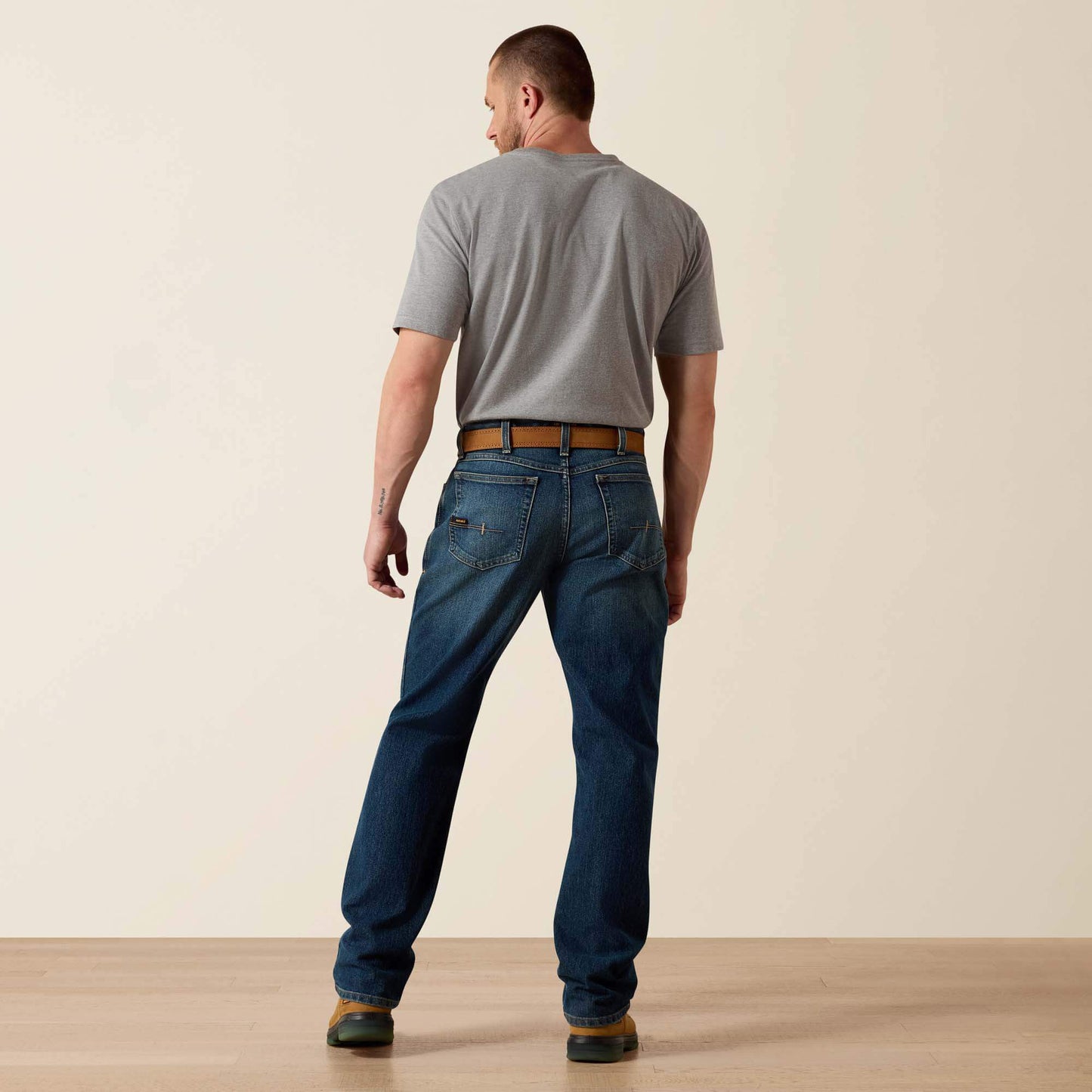 Rebar M3 Loose DuraStretch Basic Stackable Straight Leg Jean Ariat Work|Men