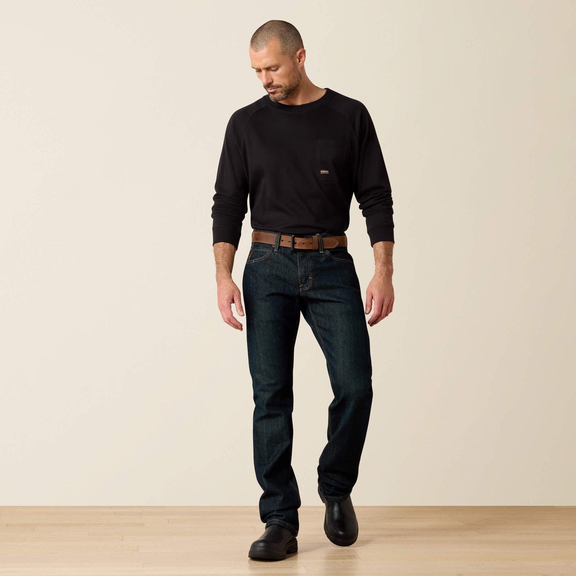Rebar M7 Slim DuraStretch Basic Stackable Straight Leg Jean Ariat Work|Men