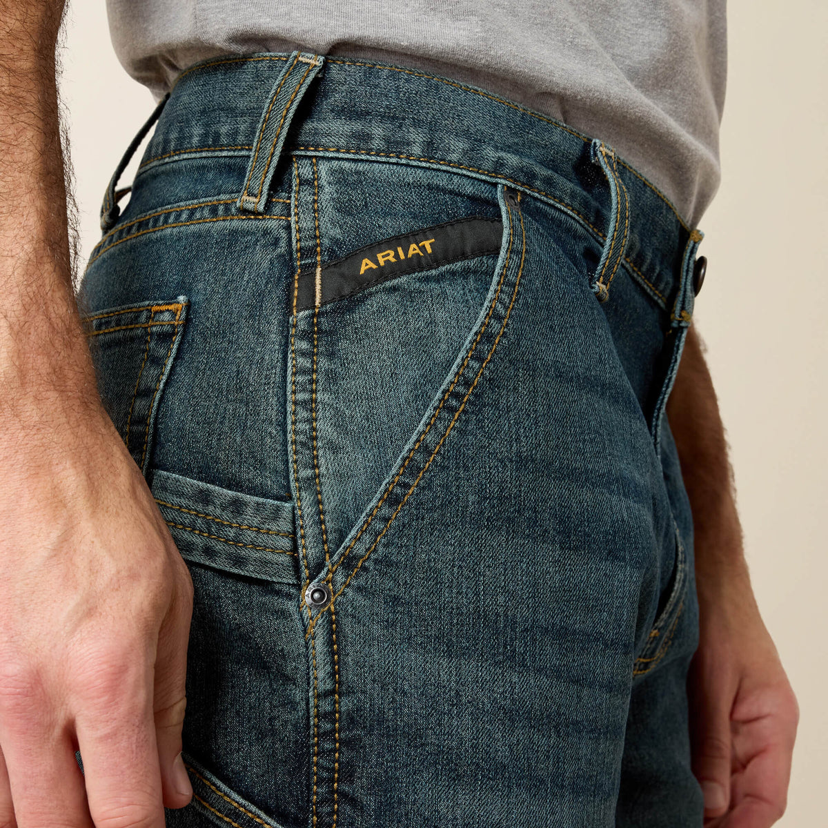 Rebar M7 Slim DuraStretch Workhorse Straight Leg Jean Ariat Work|Men
