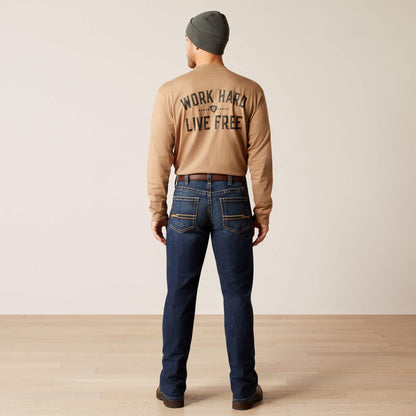 Rebar M4 Relaxed Rail DuraStretch Boot Cut Jeans Ariat Work|Men