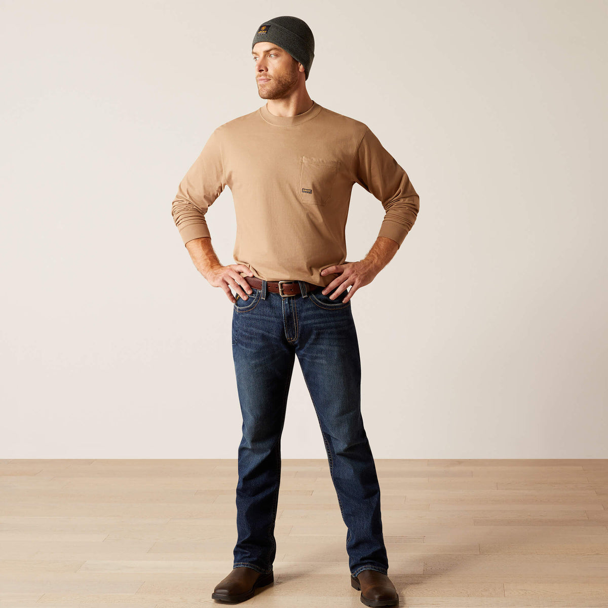 Rebar M4 Relaxed Rail DuraStretch Boot Cut Jeans Ariat Work|Men